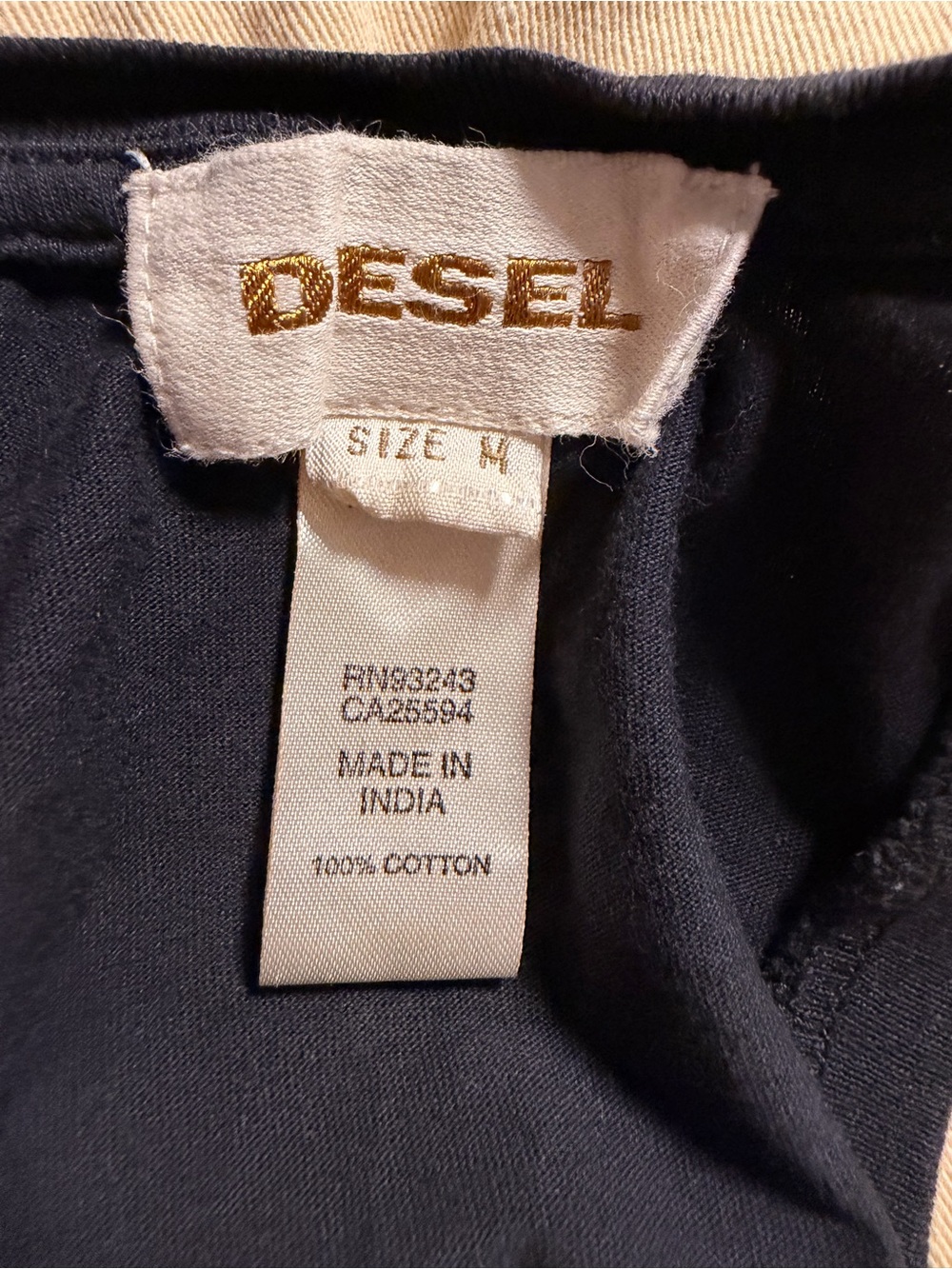 Diesel Women’s Black Racerback Tank Top with Metallic Trim - Picture 4 of 6